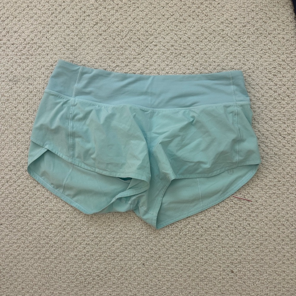 Light blue lululemon speed up Shorts size 6